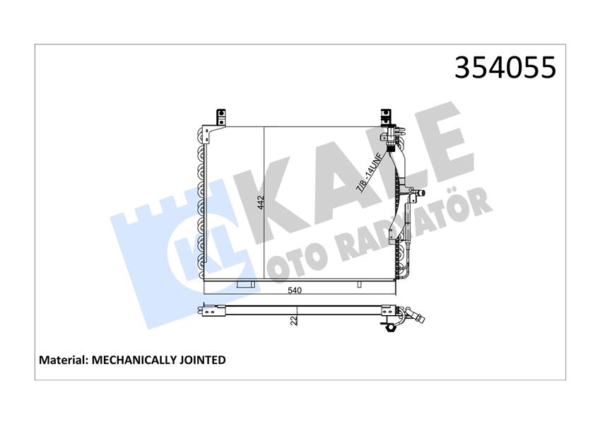 KLIMA RADYATORU MERCEDES W124 S124 A124 C124