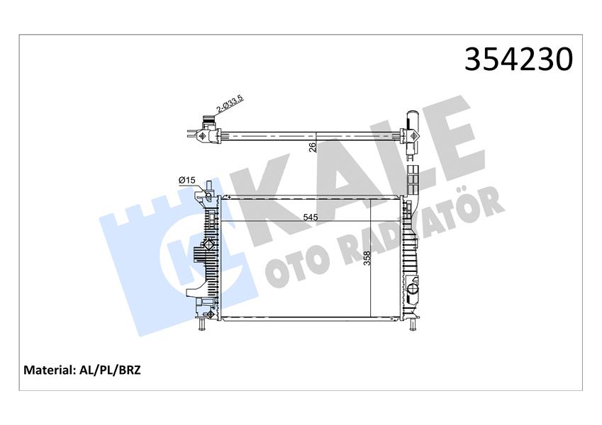 MOTOR SU RADYATOR FOCUS III 13 TRANSIT CONNECT 14 1.0 ECOBOOST