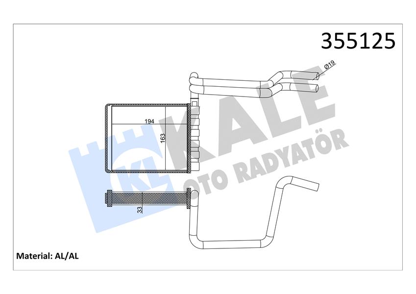 KALORIFER RADYATORU FOCUS III 11 18 TOURNEO CONNECT 1.5-1.6 TDCİ 14