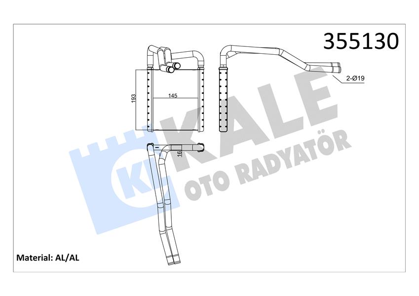 KALORİFER BRAZING HYUNDAI İ20 KALORİFER