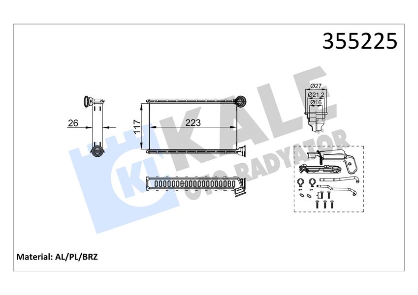 KALORİFER RADYATÖRÜ PSA C1. 108. AYGO