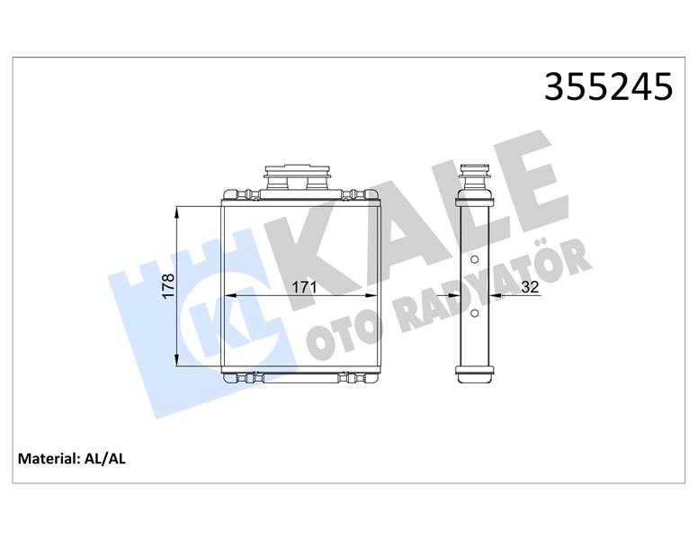 KALORİFER BRAZING A1-IBIIZA IV-IBIZA IV-TOLDEO IV-FABIA III-RAPID-POLO