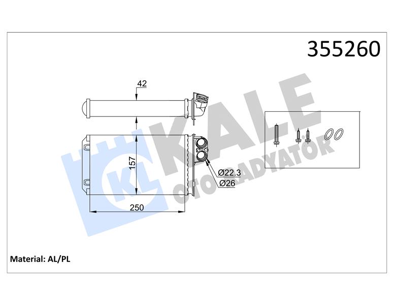 KALORİFER RADYATÖRÜ 406 97-04 282X181