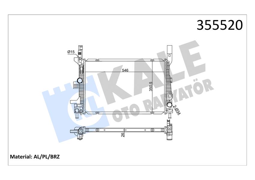 MOTOR SU RADYATÖR FORD GRAND C-MAX FOCUS III 11 TRANSIT CONNECT 14 1.5 TDCI