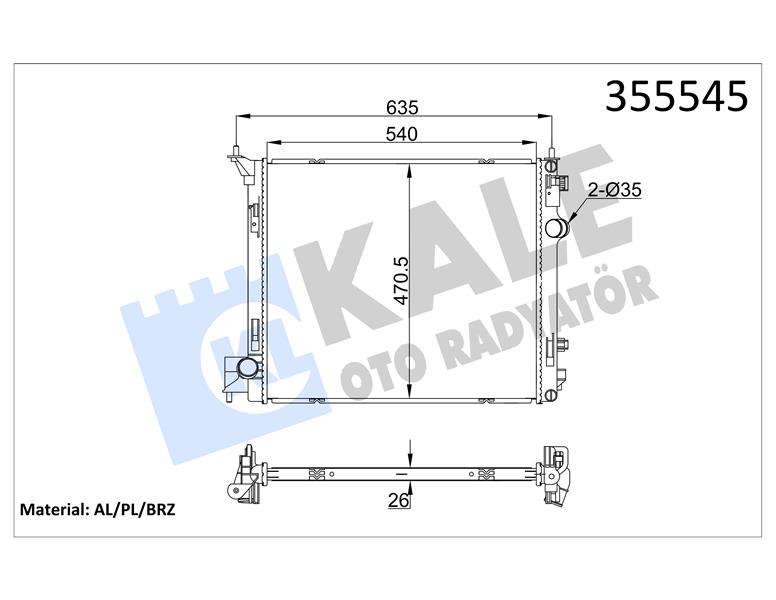 RADYATÖR NISSAN QASHQUAİ / XTRAİL 1.6L 2013