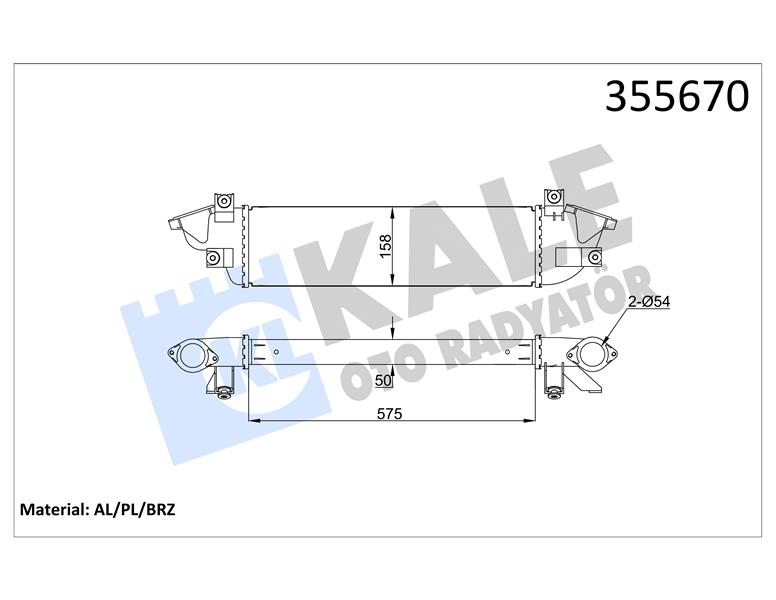 INTERCOOLER MITSUBISHI L200-TRITON AL/PL/BRZ 50 MM