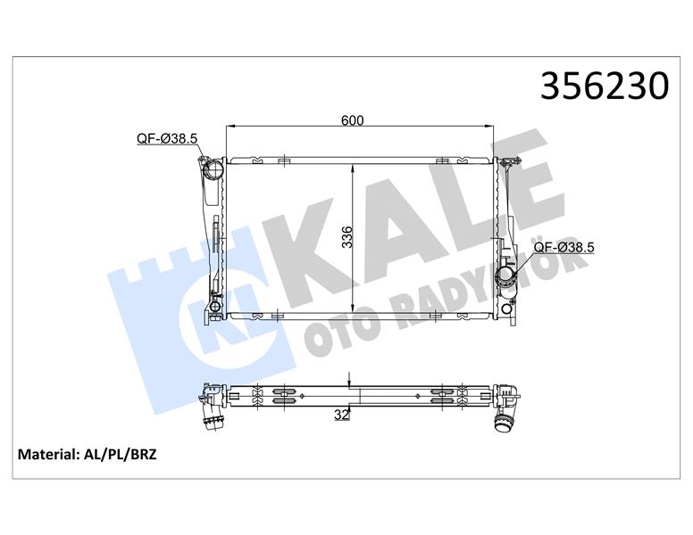 MOTOR SU RADYATORU BMW N54 N55 N20 E82 E84 E88 E89 E90 E92 E93