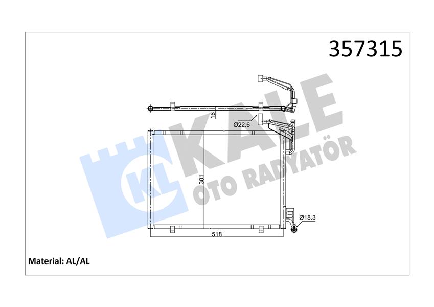 KLIMA RADYATORU FIESTA 14 B-MAX 14 ECOBOOST 1.0