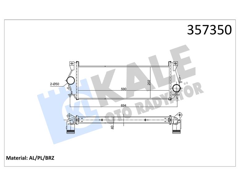 TURBO RADYATORU DT224 DEFENDER L316 2007 2016 MEKANIK SANZ.