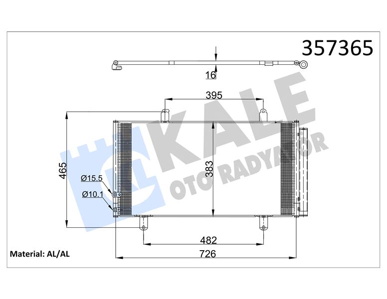 KONDENSER TOYOTA CAMRY 01-06- AL/AL