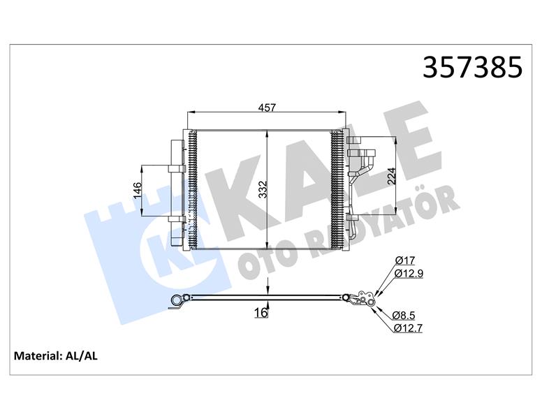 KONDENSER HYUNDAI İ10 CONDENSER AL/AL