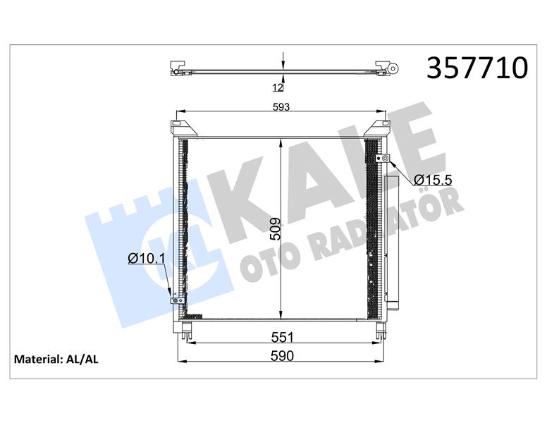 KONDENSER TOYOTA HILUX VIII 2015- AL/AL