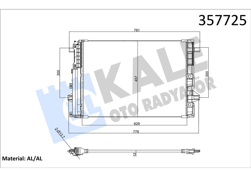 KLIMA RADYATORU MERCEDES W176 W246 C117 X117 X156