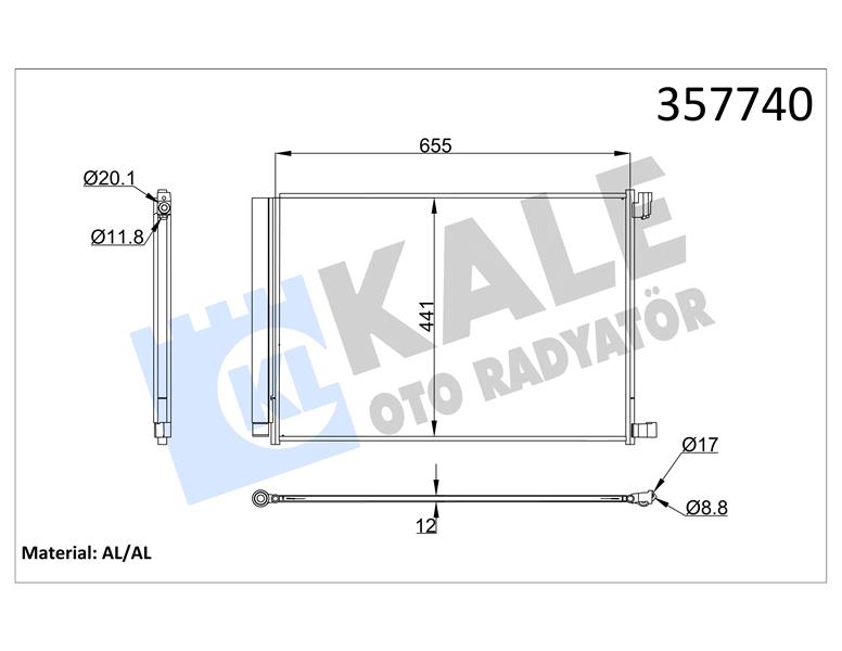 KLIMA RADYATORU MERCEDES W205 S205 W213 S213 W222 C217 X253