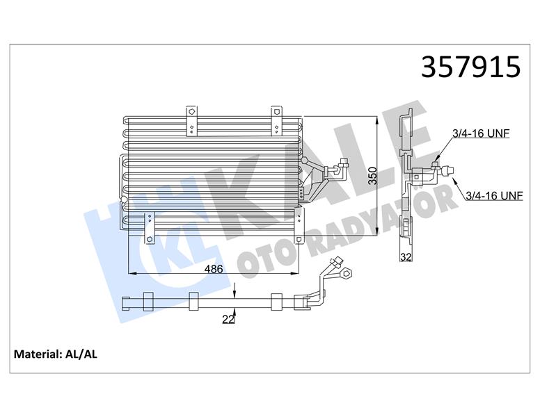 KONDENSER ALFA ROMEO 145-146-155-FIAT BARCHETTA-COUPE-TEMPRA-TIPO-LANCIA DEDRA-DELTA 2 AL/MKNK