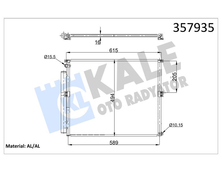 KONDENSER TOYOTA LAND CRUISER PRADO 4.0 03-09 AL/AL