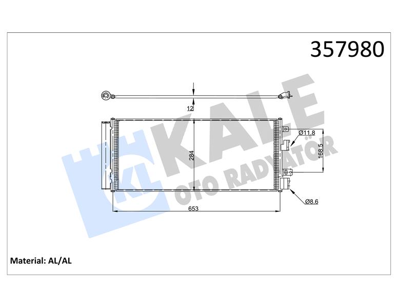 KONDENSER OPEL CORSA E 1.0 1.3 CDTI 1.4 14- AL/AL