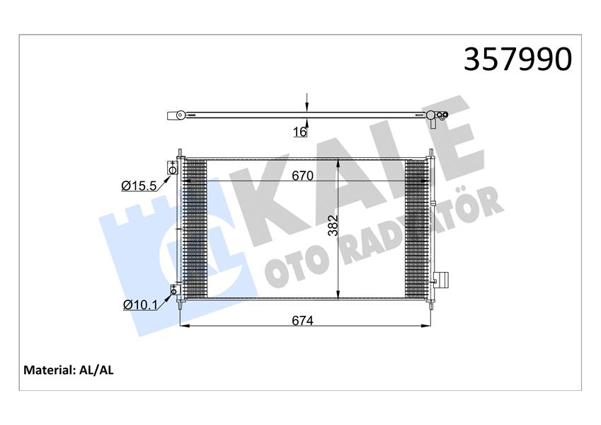 KONDENSER HONDA ACCORD VII 2.0 2.4 03-08 AL/AL