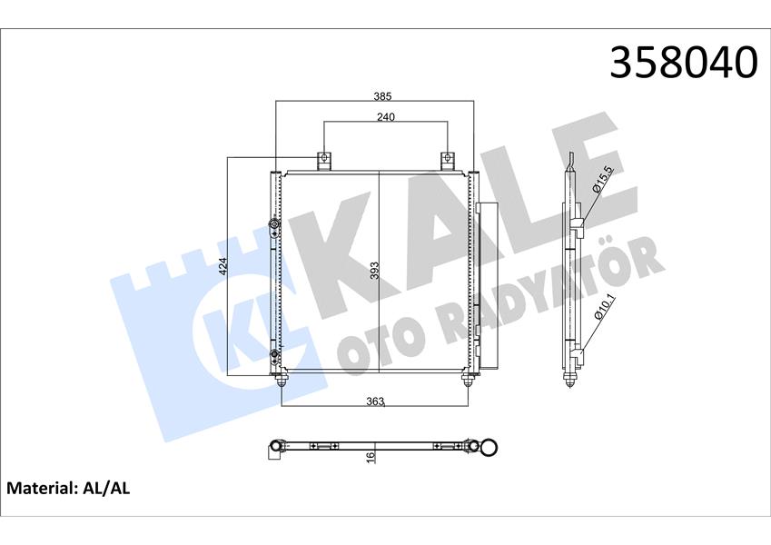 KONDENSER MITSUBISHI ATTRAGE VI 1.2 13--MIRAGE-SPACE STAR VI 1.0-1.2 12-