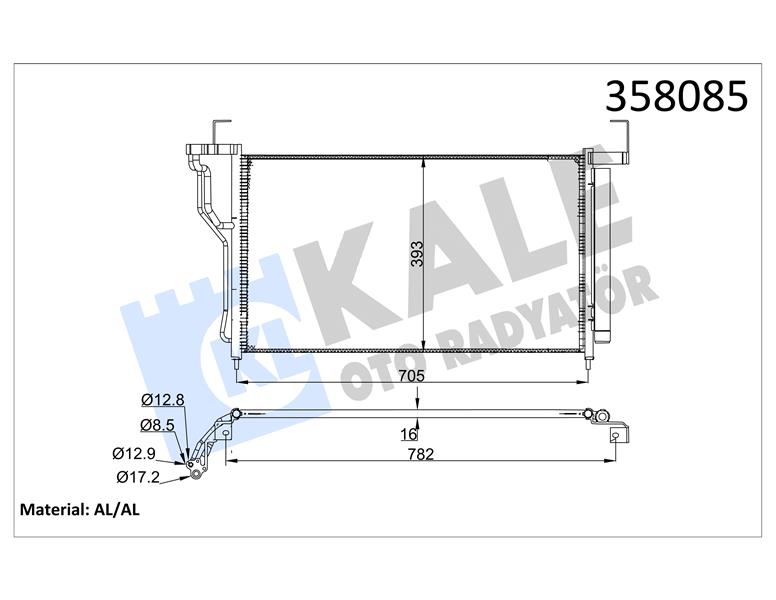 KONDENSER HYUNDAI H-1 08- AL/AL