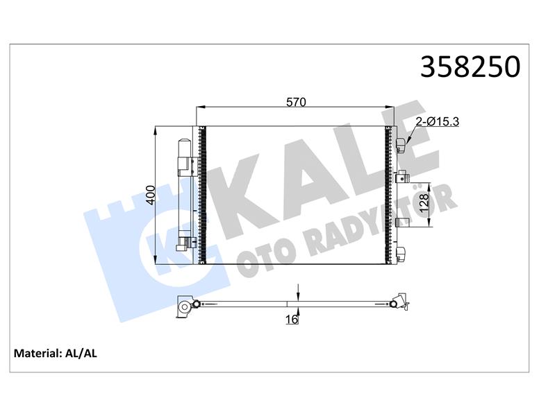 KLIMA RADYATORU KONDANSER FOCUS III 1.0 ECOBOOST -1.6TDCI 11 GRAND C-MAX 11 591 377 16