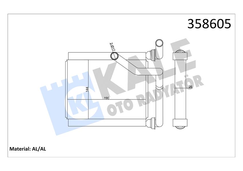 KALORİFER HONDA JAZZ HEATER CORE