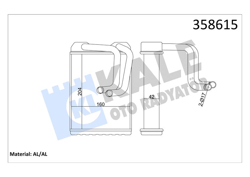 KALORİFER HONDA ACCORD HEATER CORE