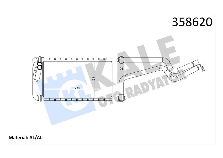 KALORİFER HONDA CIVIC VIII-CR-V III HEATER CORE