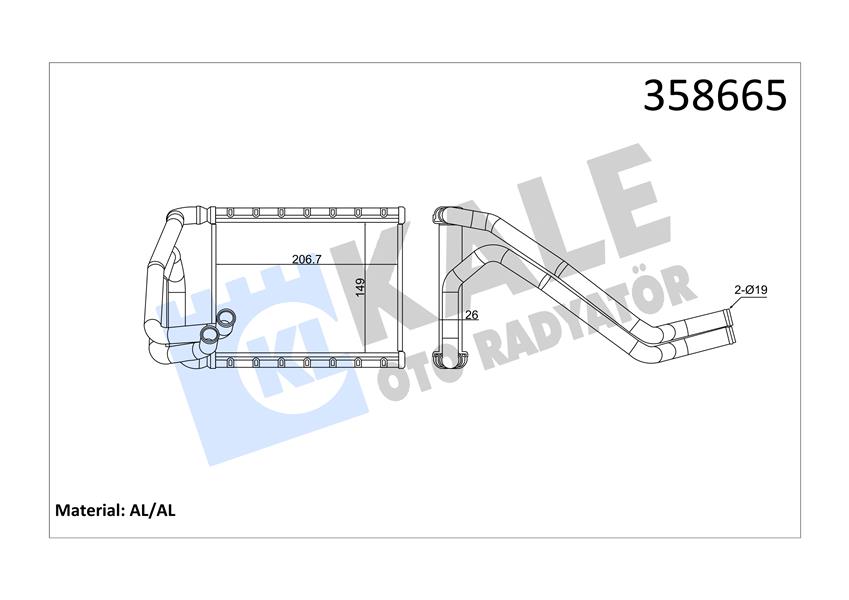 KALORİFER KIA CEED HEATER CORE