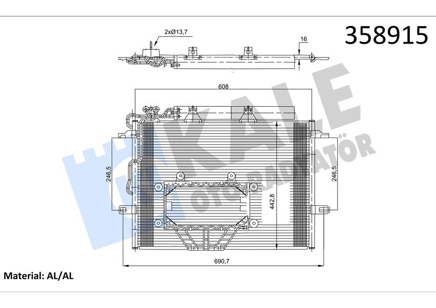 KLIMA RADYATORU MERCEDES C219 W211 S211