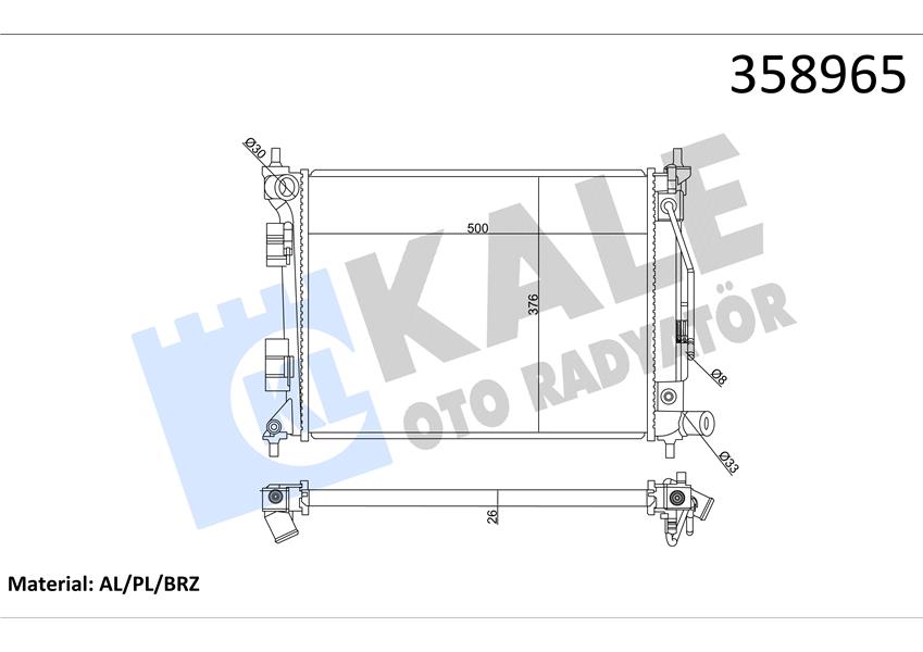 RADYATÖR HYUNDAI İ20 ACTIVE-İ20 II 1.4 15-