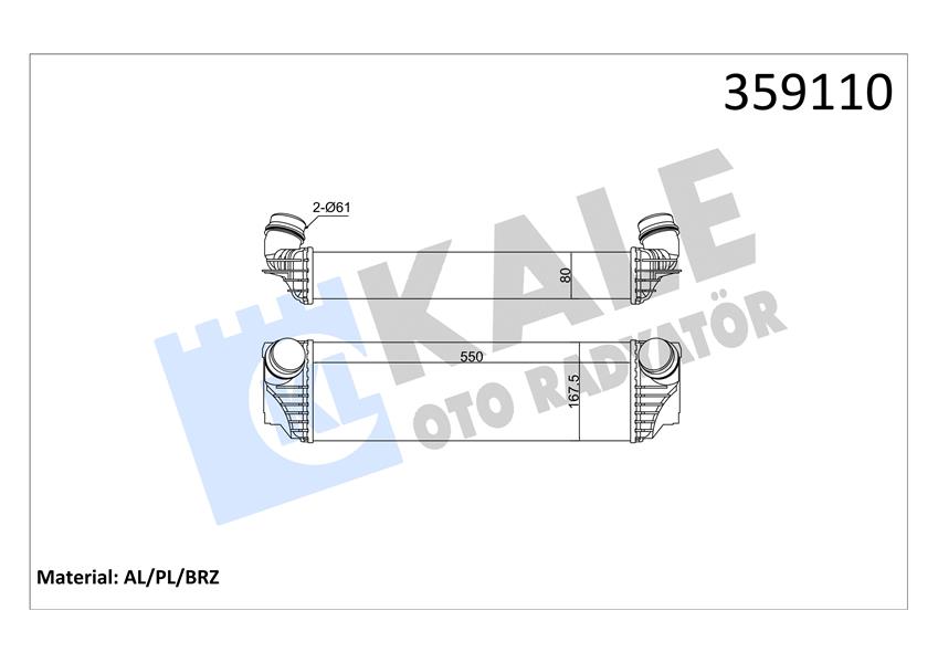 TURBO RADYATORU BMW N47 N57N F10 F11 F01 F07