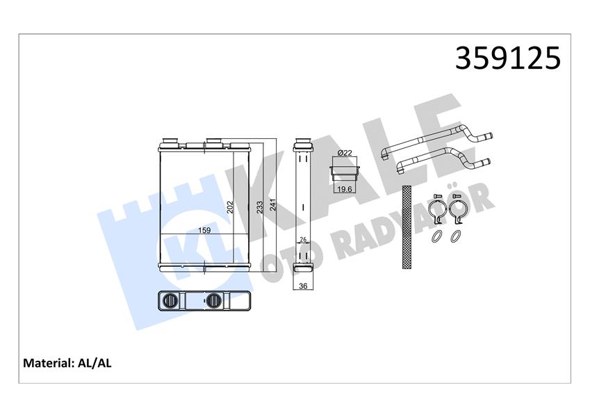 KALORİFER RADYATÖRÜ NISSAN QASHQAI II 1.5/1.6 DCİ