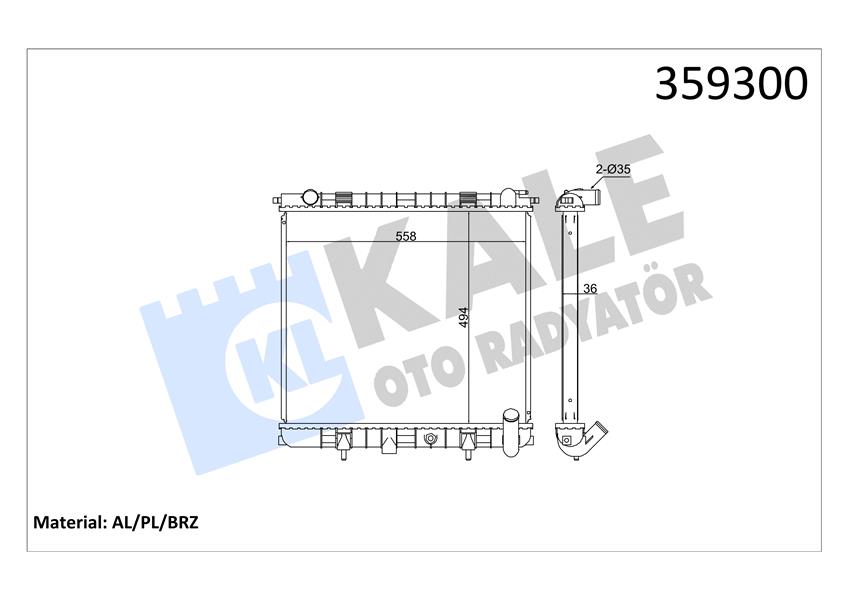 MOTOR SU RADYATORU 42D 46D 60D RANGE ROVER 2 P38A 94 02