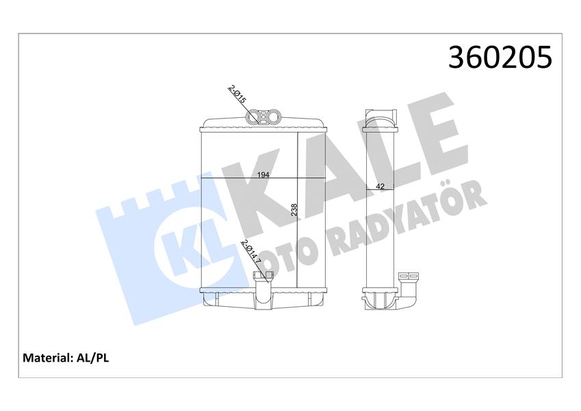 KALORIFER RADYATORU MERCEDES W210 W220 C215 R170 C208 A208