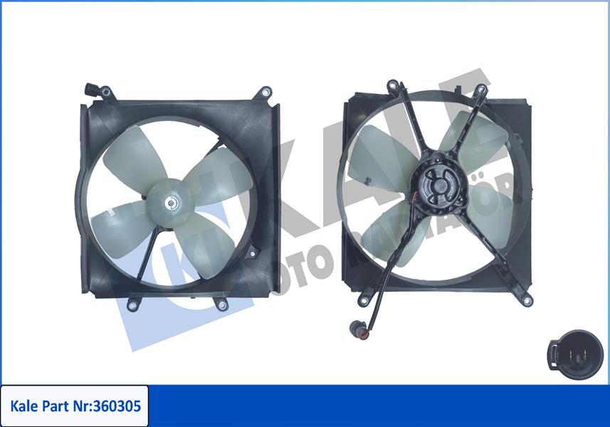 FAN GRUBU TOYOTA COROLLA E9 1.3 1.6 1.6İ 1.6 4WD 87-95 - 12V