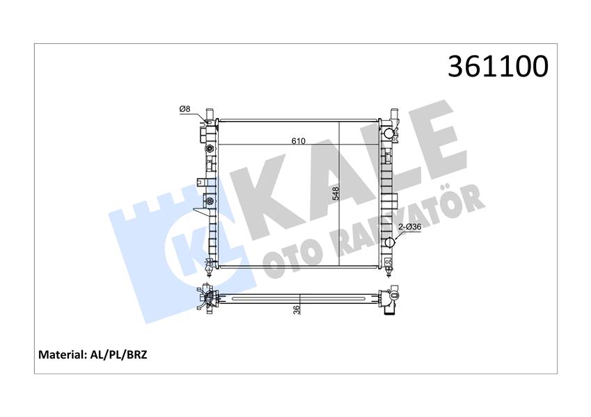 MOTOR SU RADYATORU MERCEDES ML-CLASS W163 98 05