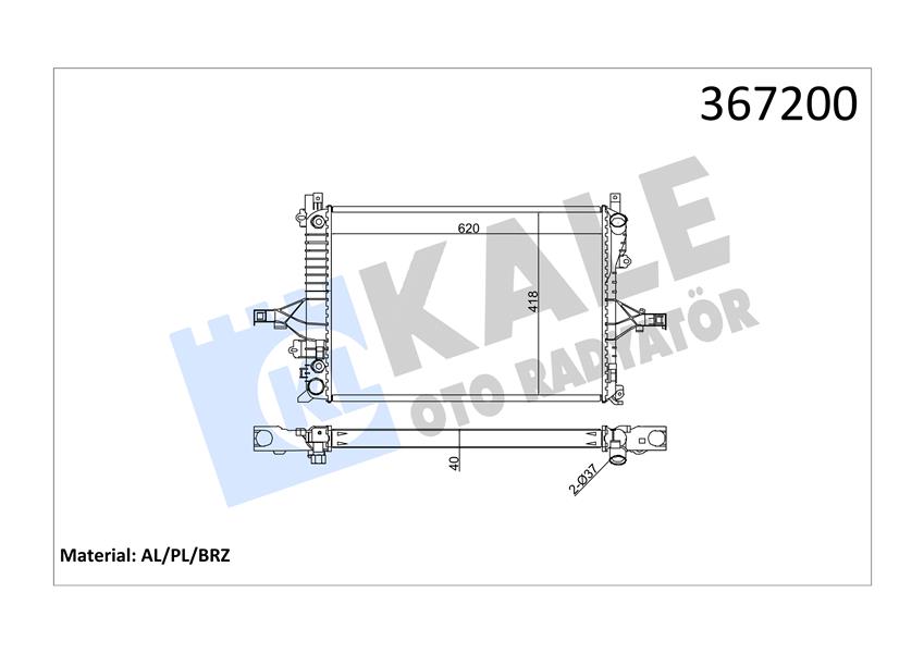 RADYATÖR VOLVO S60 01 10 S80 98-06 V70 00 07 XC70 00 07