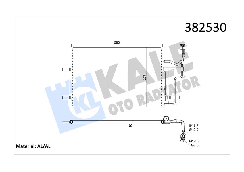 392200 KLİMA RADYATÖRÜ MAZDA 3 1.3 1.6 2.0MZR-CD 03-09 5 1.8 2.0 2.0CD 05-10 KURUTUCU İLE BRAZING AL-AL 580X378X16 BP4K61480D-BP4K61480C-BP4K61480A-BP4K61480B