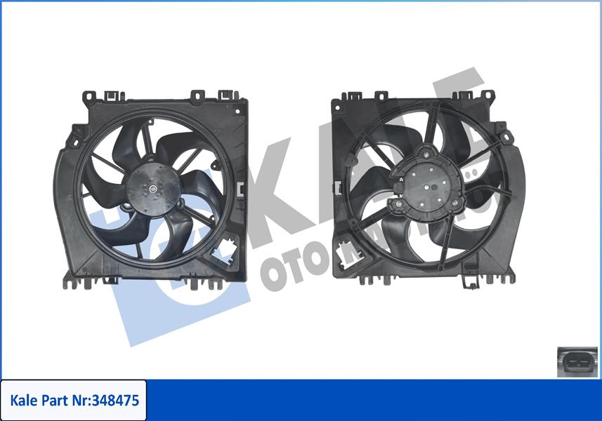 FAN GRUBU RENAULT CLIO-MODUS-GRAND MODUS-TWINGO II 1.2-1.6 16V 1.5DCI 04 NISSAN MICRA III-NOTE 1.5DC I 06 200W 12V DAVLUMBAZLI FAN MOTORU