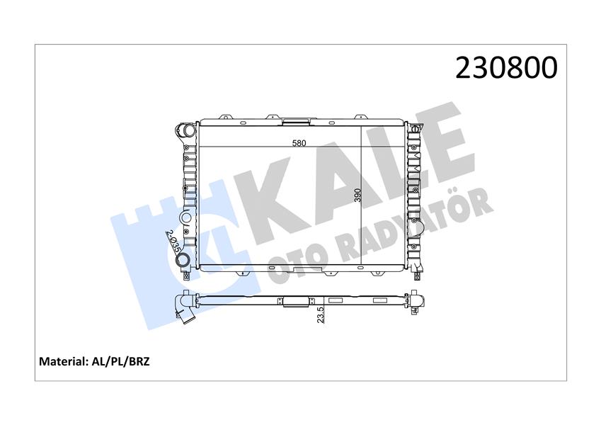 RADYATÖR KLİMALI ALFA 156 1.6 T.S 1.8 T.S 2.0 2.5 97-05 SW 156 1.6 T.S 1.8 T.S 97-06