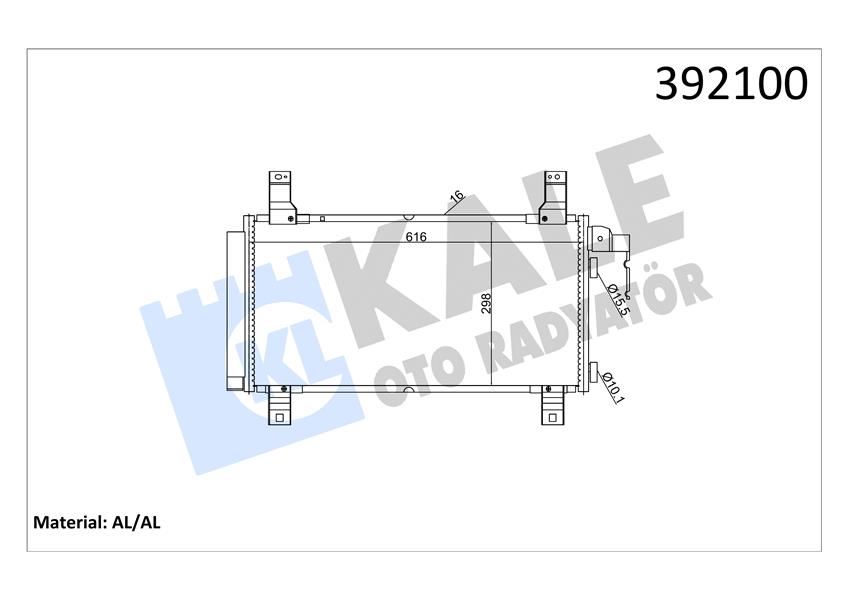 KLİMA KONDENSERİ BMW 6-SERİSİ AL-AL 652X322X16