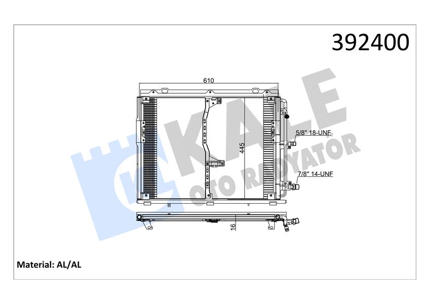 KLIMA RADYATORU MERCEDES S-CLASS W140 91 98