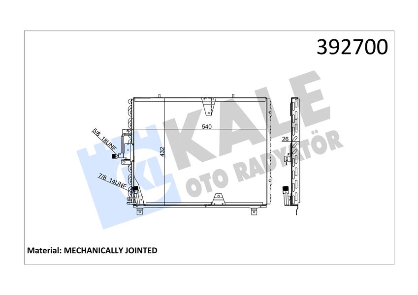 KLIMA RADYATORU MERCEDES W124 S124 C124