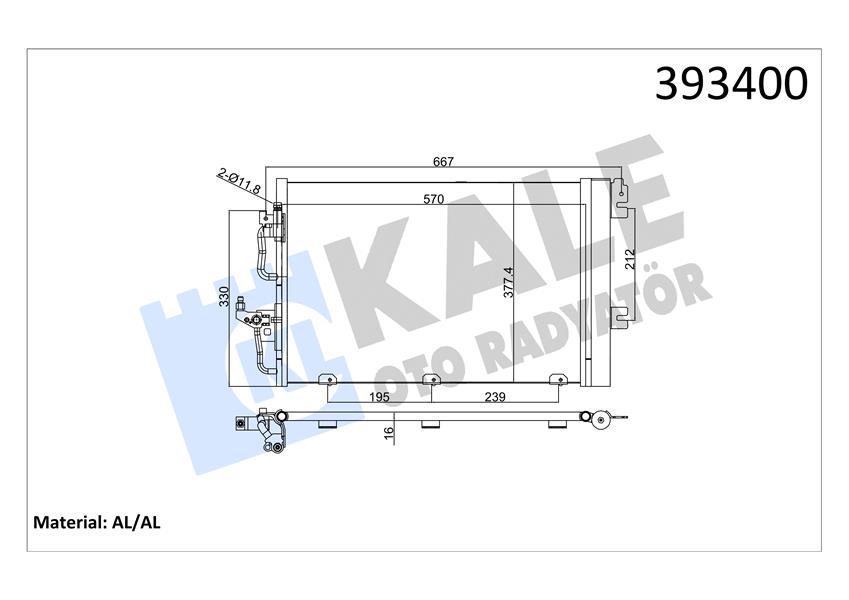 KLİMA RADYATÖRÜ ASTRA H-ZAFIRA B 1.4-1.6-1.8 Z14XEL-Z14XEP-Z16XEP-Z16XER-A16XER-Z18XE-Z18XER-A18XER