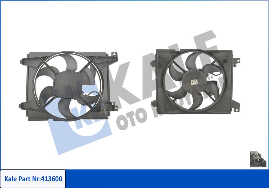 FAN MOTORU DAVLUMBAZLI HYUNDAI COUPE 1.6 16V-2.0-2.0 GLS 02-09 120W-310MM