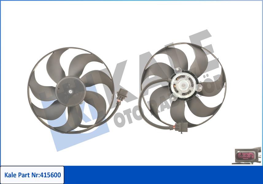 FAN MOTORU DAVLUMBAZLI POLO 1.4-1.6 95-99 POLO 1.4-1.9TDI 01 IBIZA IV-FABIA 99-08 250-80W 345MM