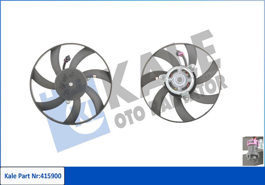 FAN MOTORU DAVLUMBAZLI SAĞ SEAT CORDOBA-IBIZA II-III VW CADDY II-POLO-POLO CLASSIC 120W-302MM