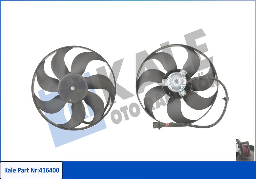 FAN MOTORU DAVLUMBAZLI GOLF IV-BORA 99-01 LEON-OCTAVIA-FABIA 1.6-1.8-1.8T-1.9TDI-2.0 150-80W-345MM