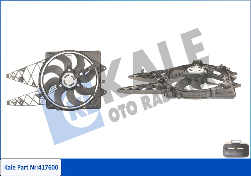 FAN MOTORU DAVLUMBAZLI FIAT GRANDE PUNTO 1.3D 05 450W-405MM